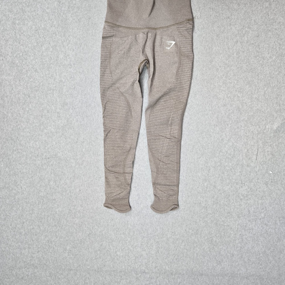 Gymshark Women Activewear Pants S Beige Vital Rise Seamless Yoga Legging